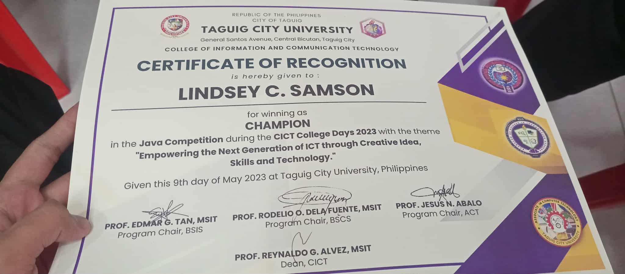 Java Competition Champion