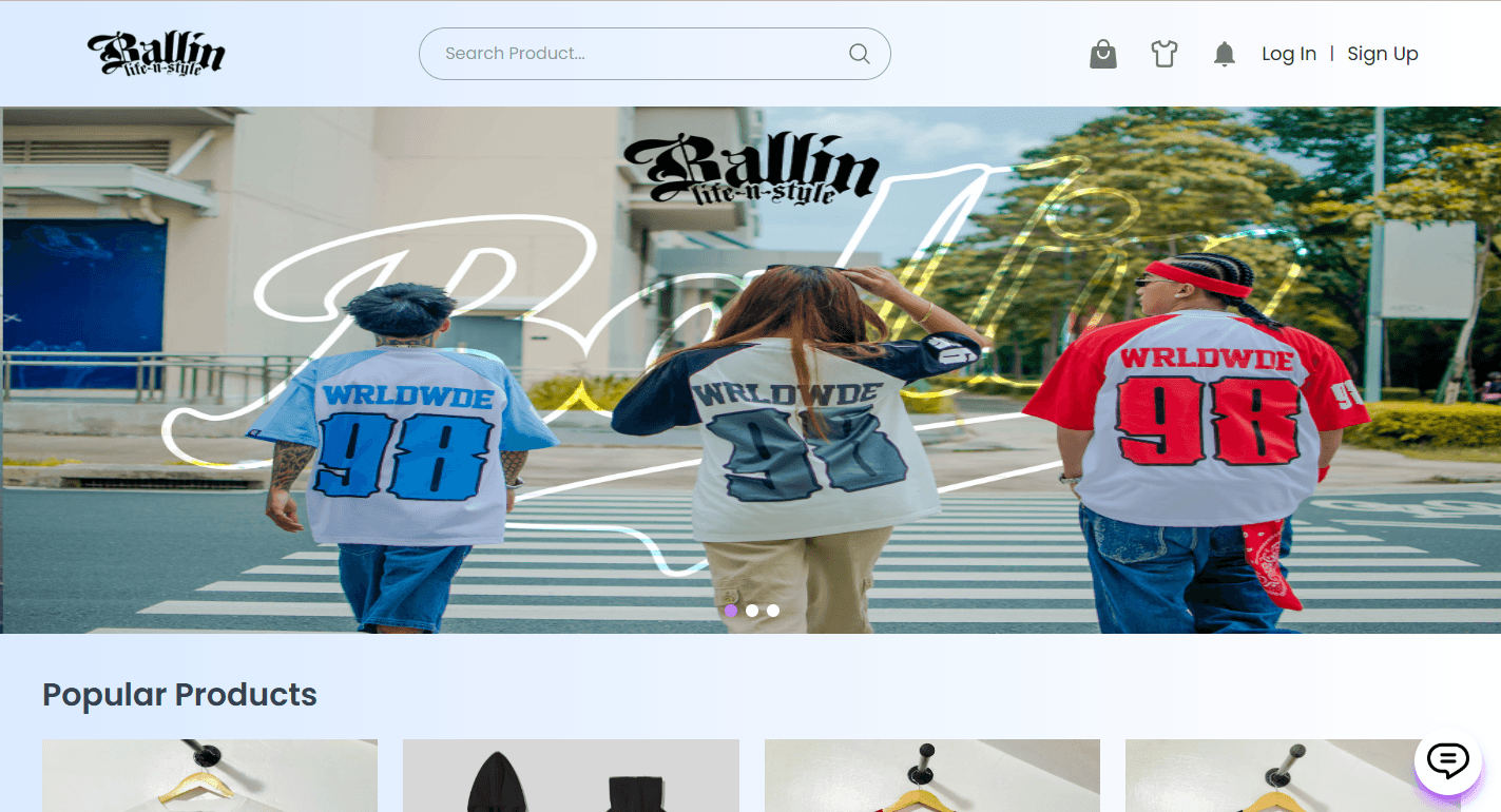Ballin Wear E-commerce Web Application